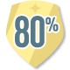 Badge 80%